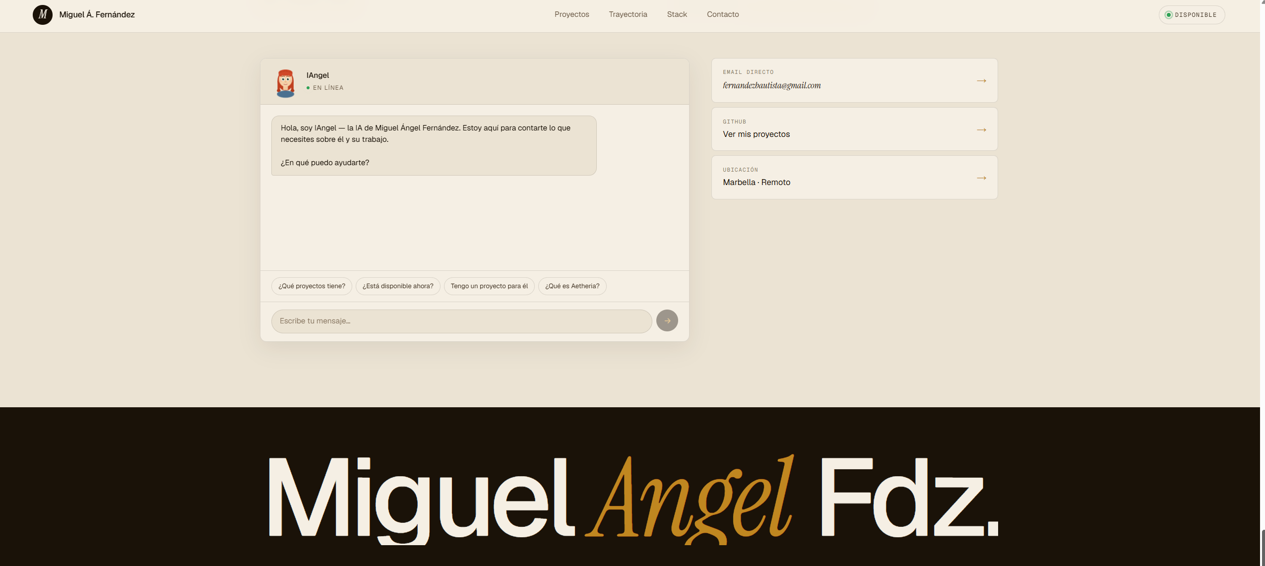 miguelangelfernandez.dev — portfolio personal